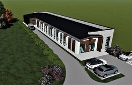 Proprietate comerciala, teren 15.923 mp, 2 hale construite, zona Carcea