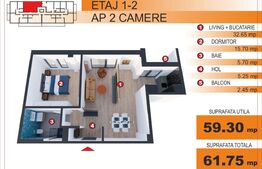 Comision 0%! Apartament 2 camere, EXCLUSIV in Blitz, zona Imparatul Traian