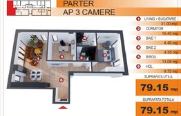 Comision 0%! Apartament 3 camere, EXCLUSIV in Blitz, zona Imparatul Traian