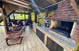 Casă de inchiriat, cu 4 dormitoare cu piscină, grătar, iaz și zonă de relaxare