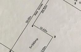 Teren intravilan Damila , 560 mp , front stradal 3,4 m aleea de acces  