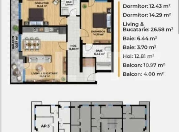 Apartament de vânzare 3 camere Calea Severinului - 175011AV | BLITZ Craiova | Poza3