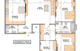 Apartament 4 camere, 132 mpu, bloc boutique cu lift, zona Centrala