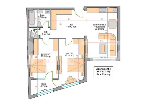 Apartament de vânzare 3 camere Central - 179259AV | BLITZ Craiova | Poza1