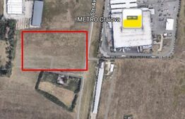 Teren intravilan – Zona Metro, suprafață 12.418 mp – POT 80%, CUT 4.0