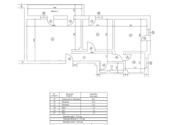 Apartament de vânzare 3 camere Exterior Sud - 185086AV | BLITZ Craiova | Poza2