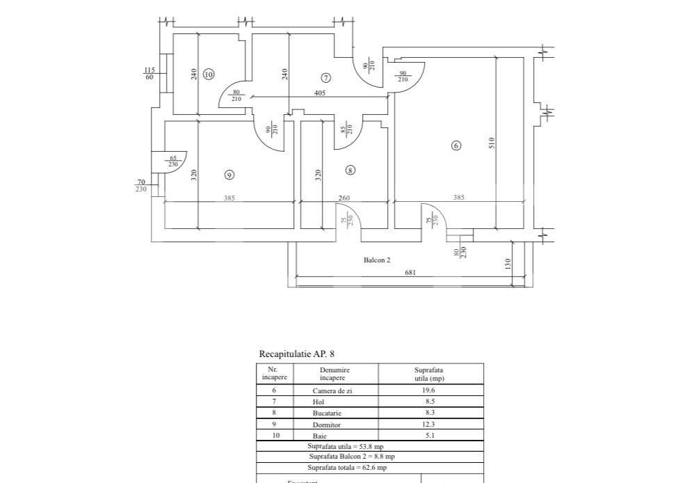 Apartament de vânzare 2 camere Exterior Sud - 185096AV | BLITZ Craiova | Poza2