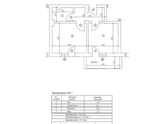 Apartament de vânzare 2 camere Exterior Sud - 185101AV | BLITZ Craiova | Poza2