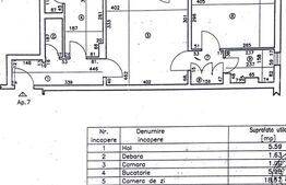 Apartament 2 camere,  50.68 mp, zona Orizont-Craiovița Nouă