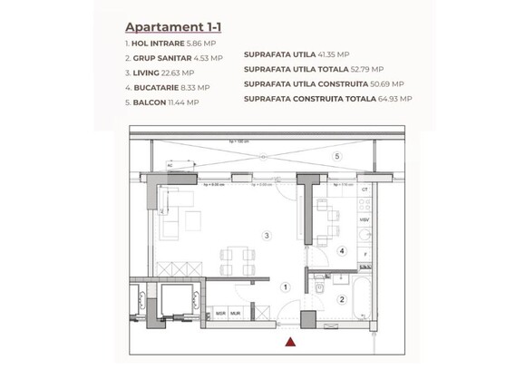 Garsonieră de vânzare Calea Severinului - 194906AV | BLITZ Craiova | Poza2