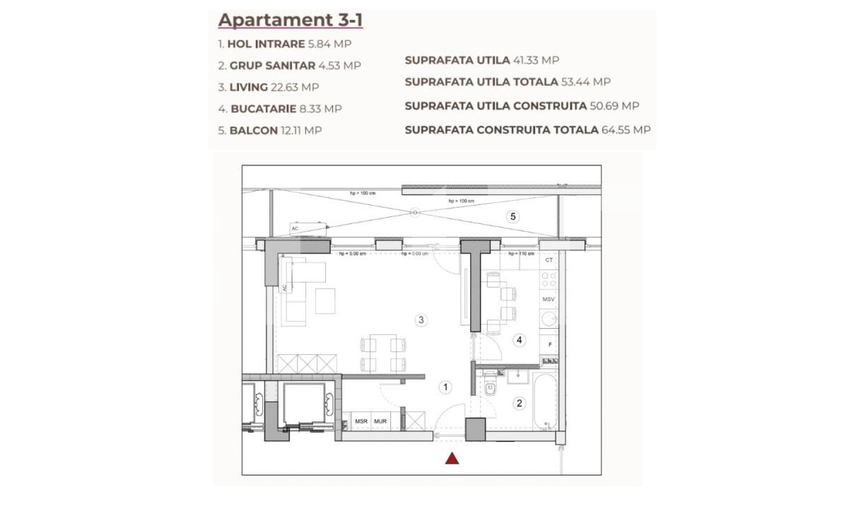 Garsonieră de vânzare Calea Severinului - 194913AV | BLITZ Craiova | Poza3