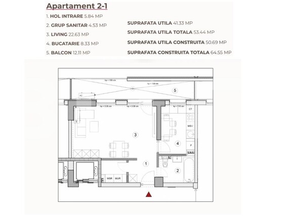 Garsonieră de vânzare Calea Severinului - 194915AV | BLITZ Craiova | Poza3