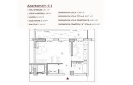 Studio 53.27 mp într-un ansamblu cu 0% Comision la Achiziție