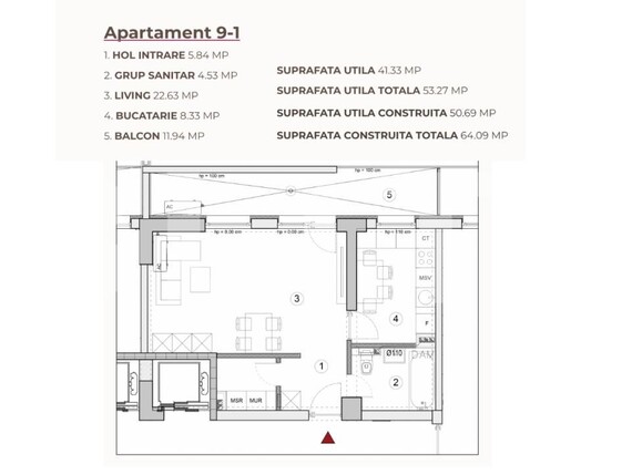 Garsonieră de vânzare Calea Severinului - 194918AV | BLITZ Craiova | Poza4