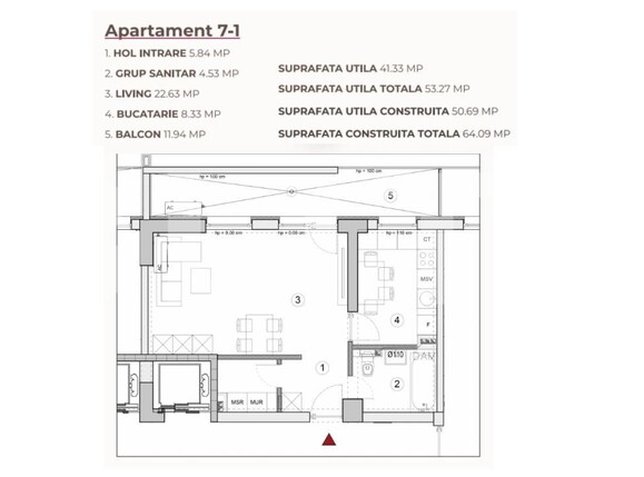 Garsonieră de vânzare Calea Severinului - 194920AV | BLITZ Craiova | Poza4