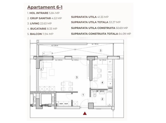 Garsonieră de vânzare Calea Severinului - 194921AV | BLITZ Craiova | Poza3