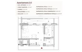 Studio 53.27 mp într-un ansamblu cu 0% Comision la Achiziție