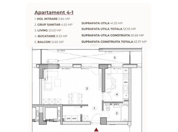 Garsonieră de vânzare Calea Severinului - 194923AV | BLITZ Craiova | Poza2