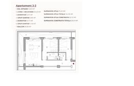 Apartament open space 3 camere 104.58 mp în ansamblu cu 0% Comision la Achiziție