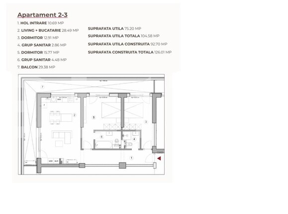 Apartament de vânzare 3 camere Calea Severinului - 194937AV | BLITZ Craiova | Poza1