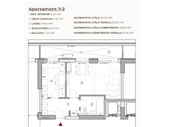Garsonieră de vânzare Calea Severinului - 194942AV | BLITZ Craiova | Poza2