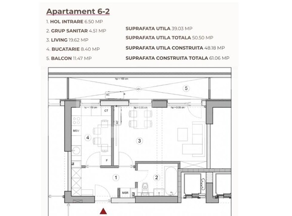Garsonieră de vânzare Calea Severinului - 194943AV | BLITZ Craiova | Poza3