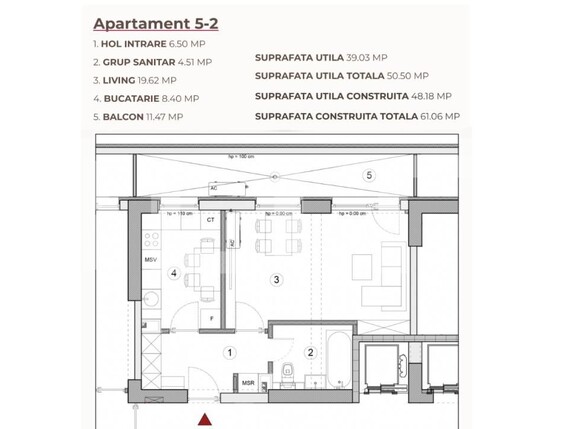 Garsonieră de vânzare Calea Severinului - 194944AV | BLITZ Craiova | Poza2