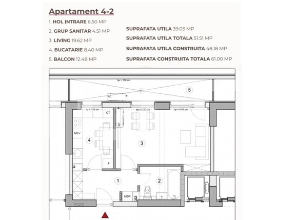 Garsonieră de vânzare Calea Severinului - 194945AV | BLITZ Craiova | Poza3