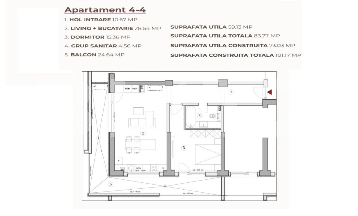 Apartament de vânzare 2 camere Calea Severinului - 195171AV | BLITZ Craiova | Poza2