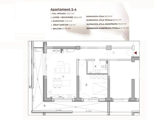 Apartament de vânzare 2 camere Calea Severinului - 195173AV | BLITZ Craiova | Poza2