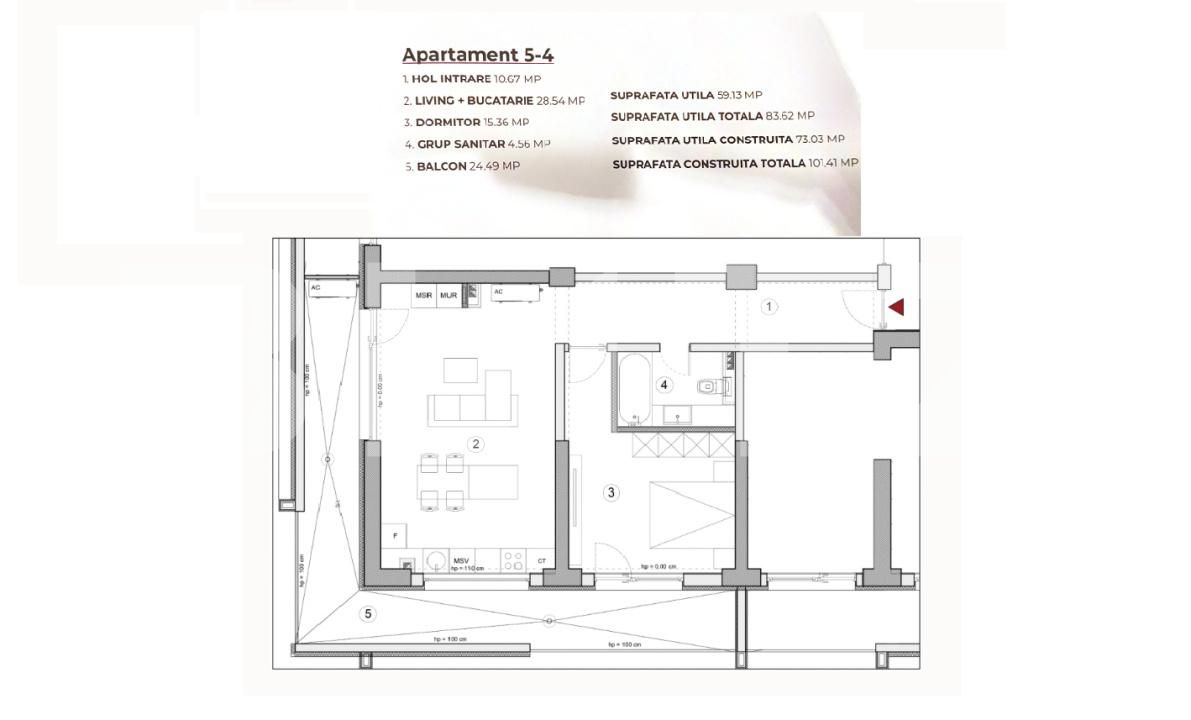 Apartament de vânzare 2 camere Calea Severinului - 195173AV | BLITZ Craiova | Poza2