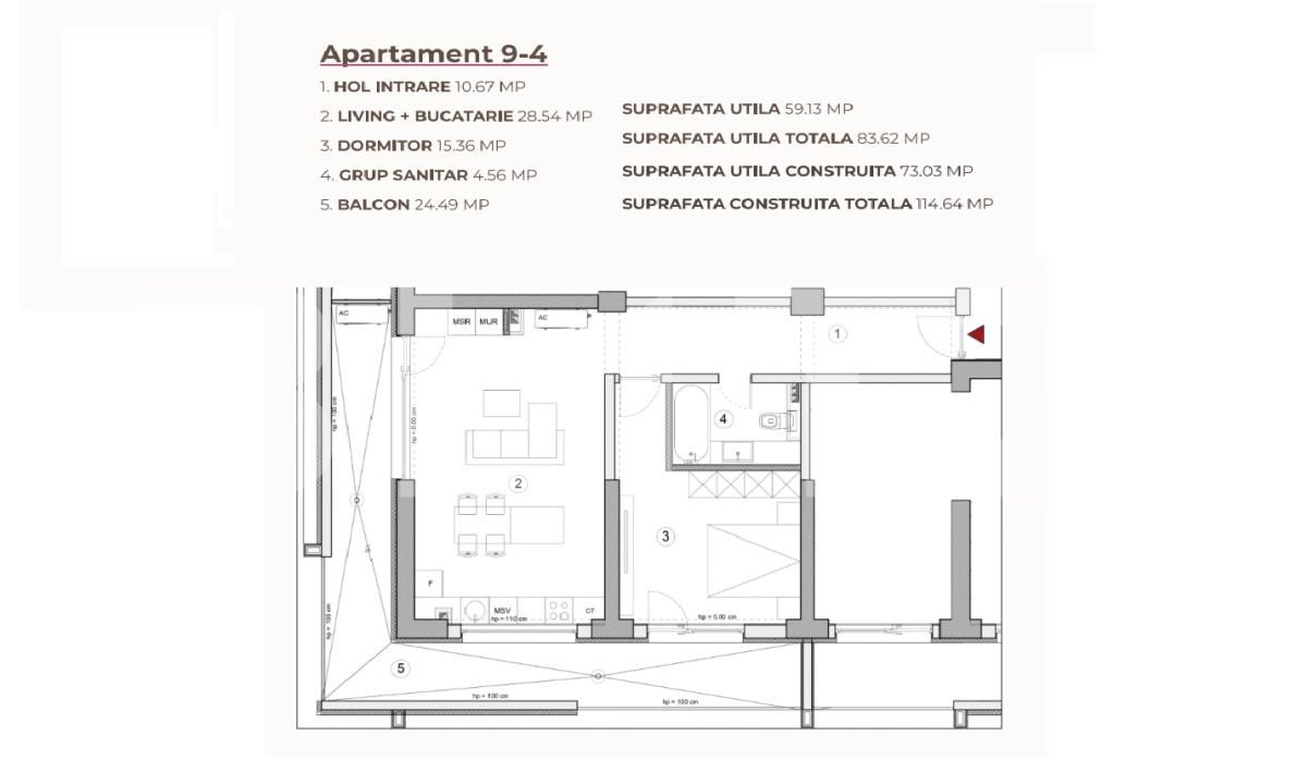 Apartament de vânzare 2 camere Calea Severinului - 195204AV | BLITZ Craiova | Poza3
