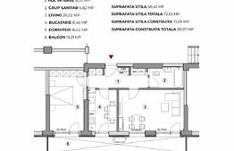 Apartament 2 camere, 73.63 mp, ansamblu 0% Comision Achiziție, Calea Severinului