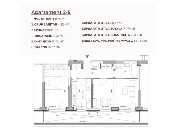Apartament de vânzare 2 camere Calea Severinului - 195225AV | BLITZ Craiova | Poza2
