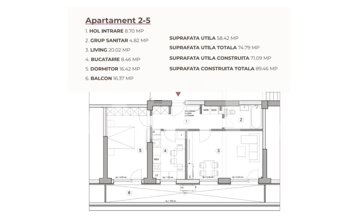 Apartament de vânzare 2 camere Calea Severinului - 195225AV | BLITZ Craiova | Poza2