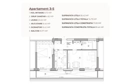 Apartament 2 camere, 74.79 mp, ansamblu 0% Comision Achiziție, Calea Severinului