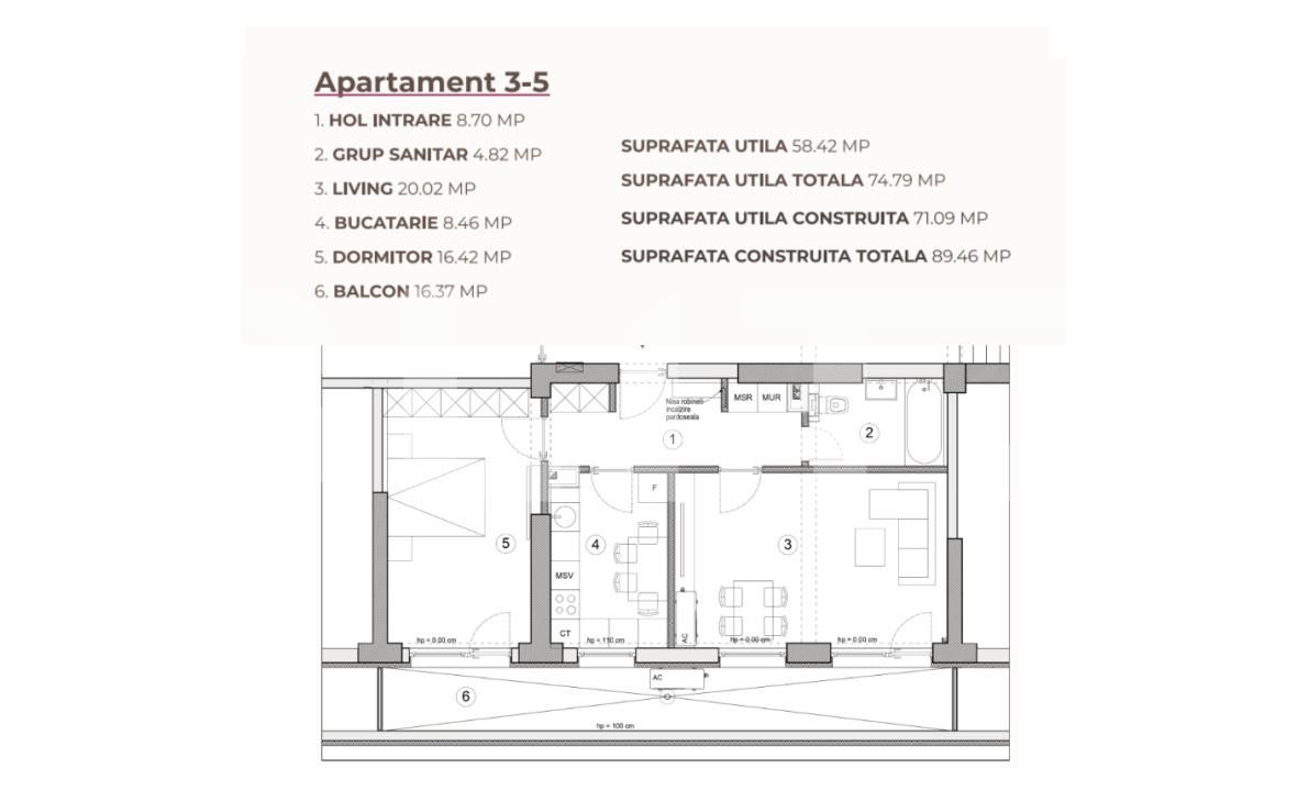 Apartament de vânzare 2 camere Calea Severinului - 195227AV | BLITZ Craiova | Poza3