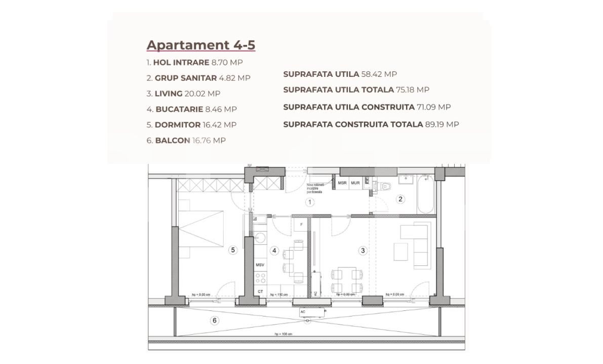 Apartament de vânzare 2 camere Calea Severinului - 195257AV | BLITZ Craiova | Poza3