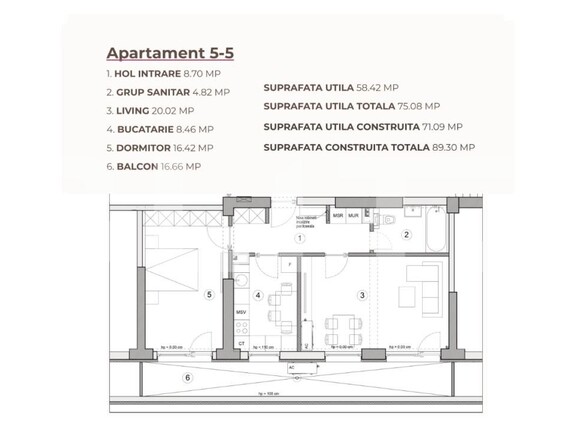 Apartament de vânzare 2 camere Calea Severinului - 195267AV | BLITZ Craiova | Poza3