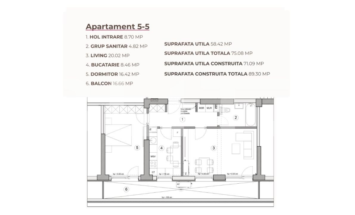 Apartament de vânzare 2 camere Calea Severinului - 195267AV | BLITZ Craiova | Poza3
