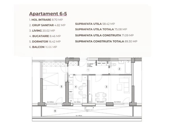 Apartament de vânzare 2 camere Calea Severinului - 195274AV | BLITZ Craiova | Poza3
