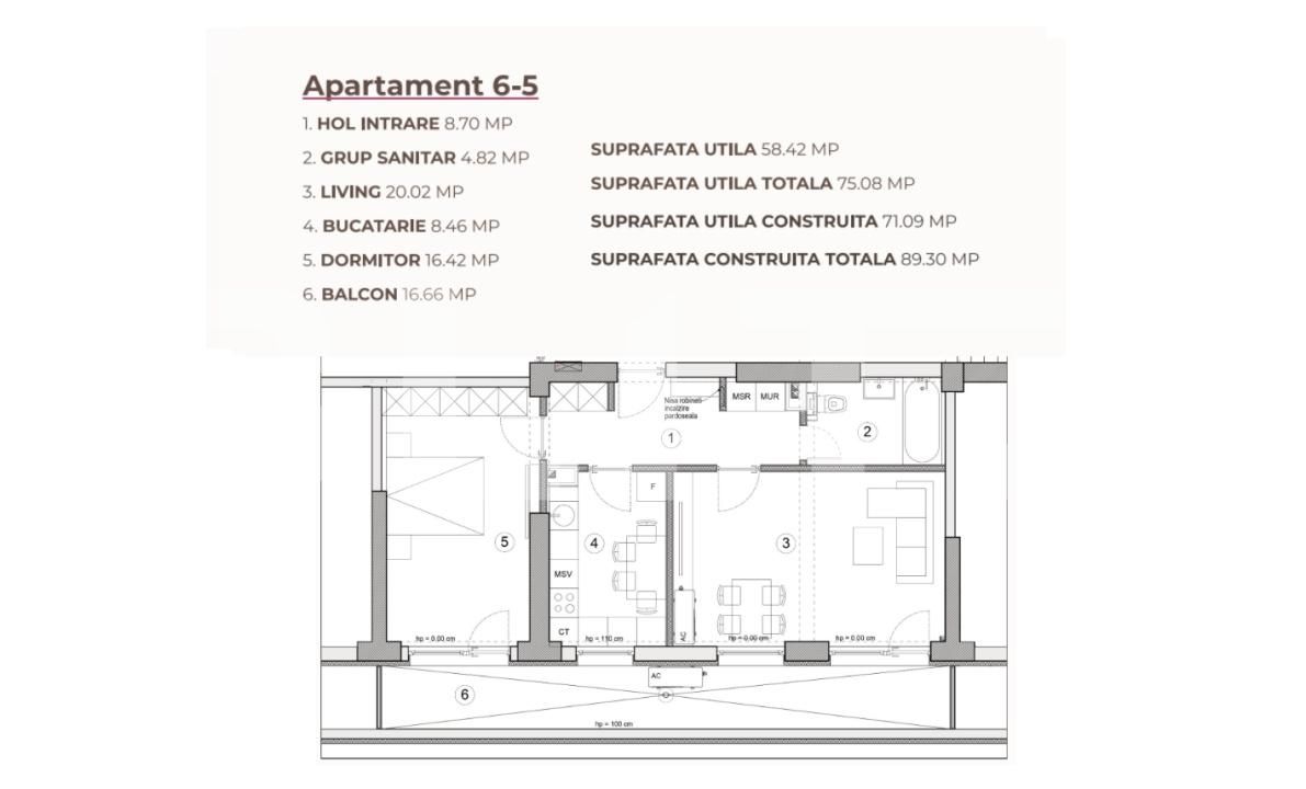 Apartament de vânzare 2 camere Calea Severinului - 195274AV | BLITZ Craiova | Poza3