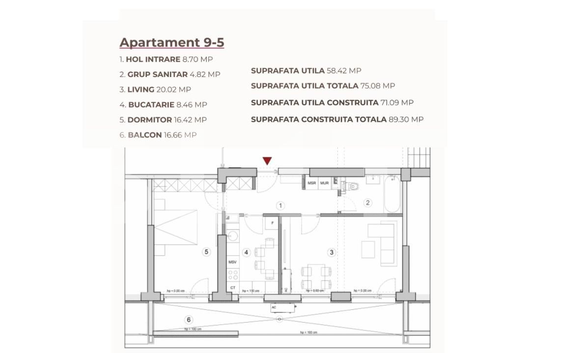 Apartament de vânzare 2 camere Calea Severinului - 195278AV | BLITZ Craiova | Poza2