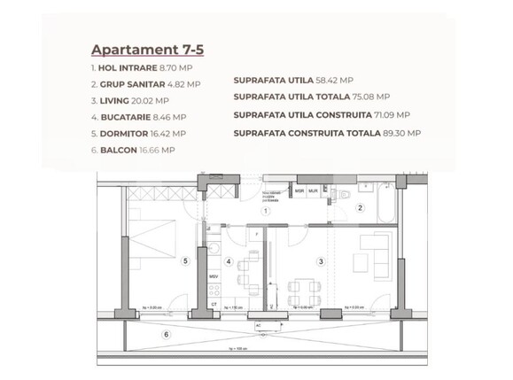 Apartament de vânzare 2 camere Calea Severinului - 195279AV | BLITZ Craiova | Poza3