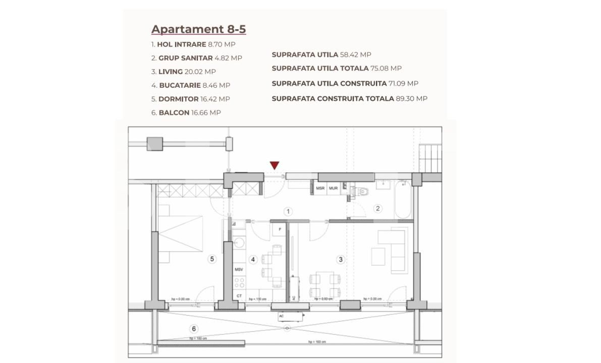 Apartament de vânzare 2 camere Calea Severinului - 195280AV | BLITZ Craiova | Poza3