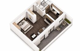 Studio, 56.22 mp, ansamblu cu 0% Comision la Achiziție, zona Calea Severinului