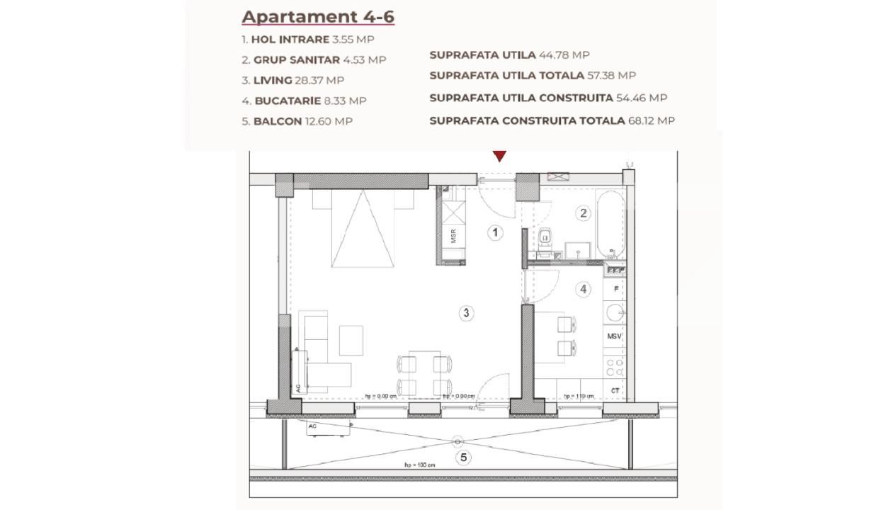 Garsonieră de vânzare Calea Severinului - 195294AV | BLITZ Craiova | Poza3