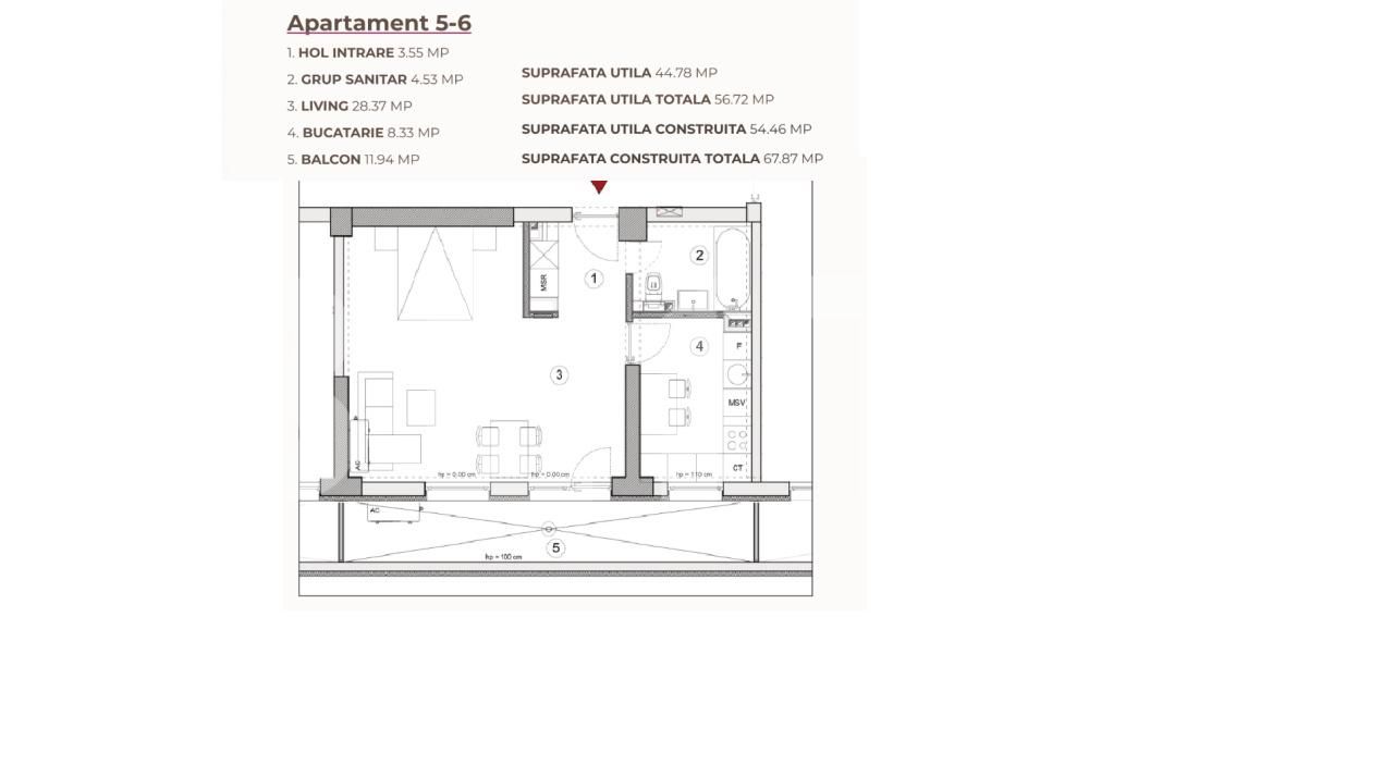 Garsonieră de vânzare Calea Severinului - 195296AV | BLITZ Craiova | Poza3