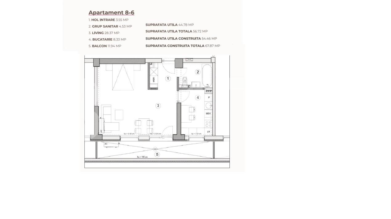 Garsonieră de vânzare Calea Severinului - 195297AV | BLITZ Craiova | Poza3
