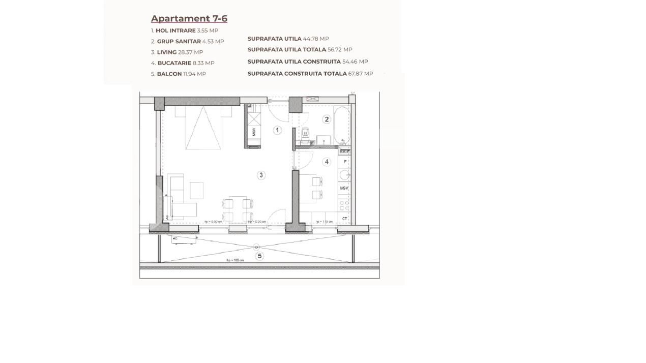 Garsonieră de vânzare Calea Severinului - 195299AV | BLITZ Craiova | Poza3